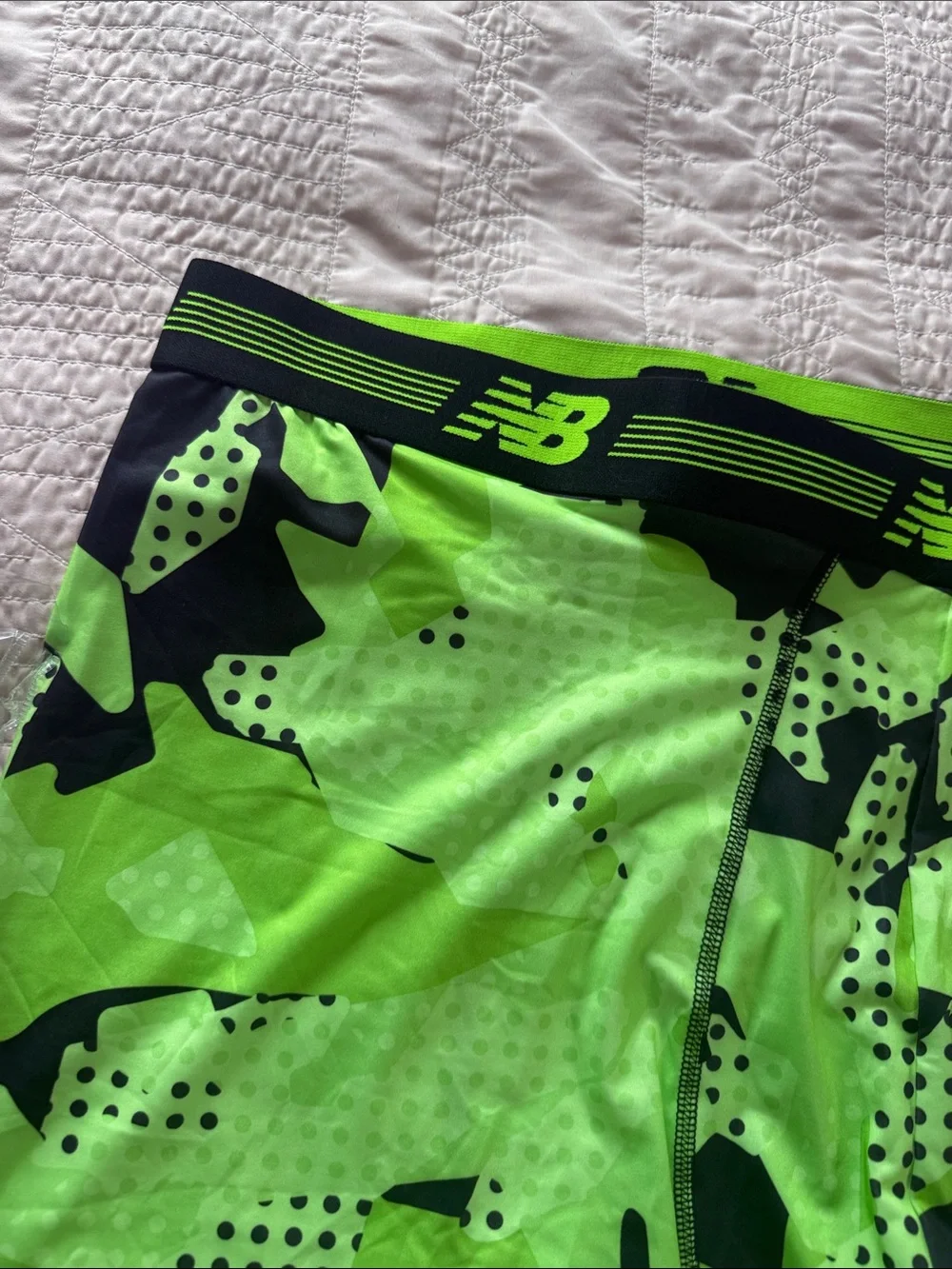 New Balance Men’s 3 Neon Green Camo Boxer Briefs